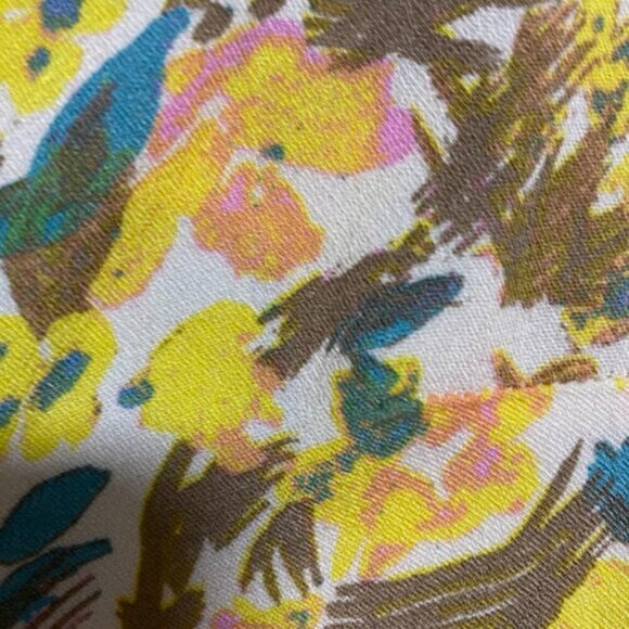 Free People Women's Yellow Floral Mini Dress New with tags - Picture 6 of 13